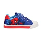 Spiderman Segeltuchschuhe für Kinder, mit Beleuchtung, PVC-Sohle für Jungen und Mädchen, leicht und bequem für jeden Tag, Dunkelblau, 27 EU