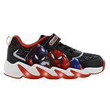Leomil Spiderman Blinkschuhe Jungen Spiderman Schuhe Kinder 29, Ideal for Schule und Freizeit, Schwarz