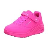 Skechers Mädchen UNO Lite Sneaker, Hot Pink Synthetikbesatz, 33 EU