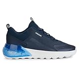 Geox Jungen J Activart Illuminus Sneaker, Navy, 27 EU