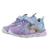 Leomil Frozen ELSA Schuhe Blinkschuhe Mädchen 27, Ideal for Schule und Freizeit, Lila