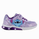 Leomil Lilo & Stitch Schuhe Mädchen Blinkschuhe Kinder 31, Ideal for Schule und Freizeit, Lila