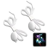 Wvxilyr LED-Schnürsenkel, mehrfarbig, Blinker, Nylon, für Schuhe, 1 Paar helle Schnürsenkel, 120 cm – 3 Beleuchtungsmodi, 7 Farben, für Partys, Hip Hop, Radfahren, Wandern und Skaten