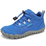 SAGUARO Kinder Barfußschuhe Atmungsaktiv rutschfest Wanderschuhe Leicht Barefoot Minimal Sneaker Gr.31