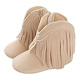 LOIJMK Winter Baby Stiefel und Mädchen Stiefeletten flacher rutschfest bequem einfarbig seitlicher Reißverschluss Quaste Leuchtschuhe Erwachsene (A, 19 Infant)