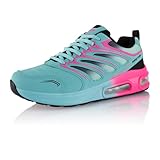 Fusskleidung Damen Herren Sportschuhe Dämpfung Sneaker leichte Laufschuhe Türkis Schwarz Pink EU 37