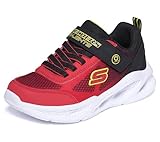 Skechers Meteor-Lights - Krendox 401495L-RDBK, Boy Sneakers,Sports Shoes, Red, 37 EU
