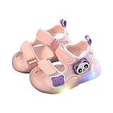 OBiQuzz Kinderschuhe mit Leuchtschuhen LED-Leucht-Sportschuhe Freizeitschuhe Atmungsaktive Baby-Kinderschuhe Sandalen Geschlossen Junge 25 (Pink, 9-12 Months)