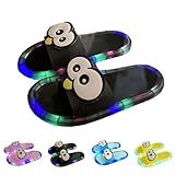 Leuchthausschuhe Leuchtende Sandalen Erwachsene rutschfest Hausschuhe Herren Damen Cartoon Augen Niedliche Leuchtende Schuhe Memory Schaum Indoor Outdoor für Drinnen Draußen