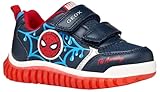 Geox B LIGHTYLOO Boy C Sneaker, Navy/Azure, 27 EU