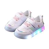 Generisch Mädchen Shine Blinky Sneaker Kleinkind Walkers Schuhe Atmungsaktiv Laufschuhe Mädchen Hallenschuhe Leuchtschuhe rutschfeste Kinder Turnschuhe Kinderschuhe Shine Blinky Sneaker