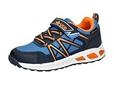 Lico Blinky Boy Sneaker, Blau/Marine/Orange, 28 EU