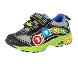 Lico Jungen ADRIAN V BLINKY Sneaker, Schwarz/ Royalblau/ Grün, 27 EU