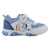 Leomil Bluey Schuhe Blinkschuhe Jungen 24, Ideal for Schule und Freizeit, Weiß