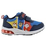 Leomil Paw Patrol Blinkschuhe Schuhe Jungen 27, Ideal for Schule und Freizeit, Blau