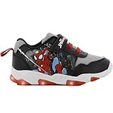 Leomil Spiderman Blinkschuhe Jungen Spiderman Schuhe Kinder 27, Ideal for Schule und Freizeit, Schwarz
