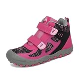 Mishansha Kinder Wanderschuhe Outdoor Mädchen Trekkingschuhe Leicht rutschfeste Wanderstiefel für Junge Bequeme Outdoorschuhe Sportschuhe Komfortabel Trekkingstiefel Pink 26 EU