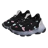 Laufschuhe Kinder Turnschuhe Atmungsaktive Sneaker Unisex Leicht Hallenschuhe Sportschuhe Blink Schuhe Casual Kinderschuhe Mädchen Gummisohle Baby Schuhe Blinken Freizeitschuhe