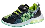 Marvel Incredible Hulk leuchtende Turnschuhe für Jungen, Avengers, Skateschuhe, grün, 31 EU