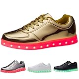 Unisex Leuchtende Schuhe Original Turnschuhe Weiche Paar Schuhe High Top für Damen Herren Turnschuhe Outdoor Sportschuhe Weiche Sohlen Freizeitschuhe Atmungsaktiv Walkingschuhe Barfuss Schuhe