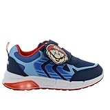 Leomil Super Mario Schuhe Leuchtschuhe Jungs 31, Ideal for Schule und Freizeit, Blau