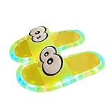 Leuchthausschuhe Leuchtende Sandalen Erwachsene rutschfest Hausschuhe Herren Damen Cartoon Augen Niedliche Leuchtende Schuhe Memory Schaum Indoor Outdoor