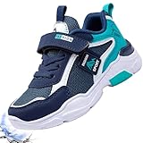 PHMNZIP Sneaker Jungen 27 Turnschuhe Kinderschuhe Mädchen Sportschuhe Schuhe Leicht Kinder Leicht Laufschuhe Hallenschuhe Outdoor Atmungsaktiv Fitnessschuhe Basketballschuh Jungenschuhe Unisex Blau