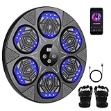 7 Farbe Lackleder High Top USB Aufladen LED Leuchtend Sport Schuhe Sportschuhe Sneaker Turnschuhe für Unisex-Erwachsene Herren Damen Größe (46, schwarz)