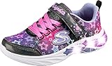 Skechers Mädchen Star Sparks Sneaker, Black Mesh Multi Trim, 32 EU
